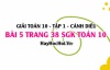 Giải bài 5 trang 38 Toán 10 tập 1 SGK Cánh Diều
